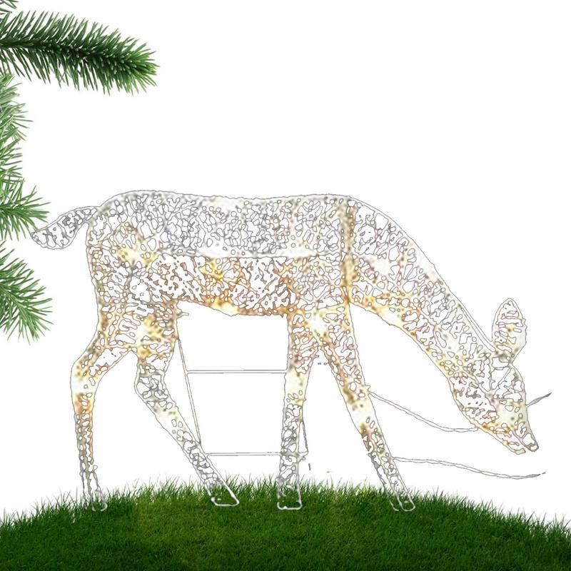 Lighting Decoration Stand - Dekorasi Natal rusa kutub lampu rusa