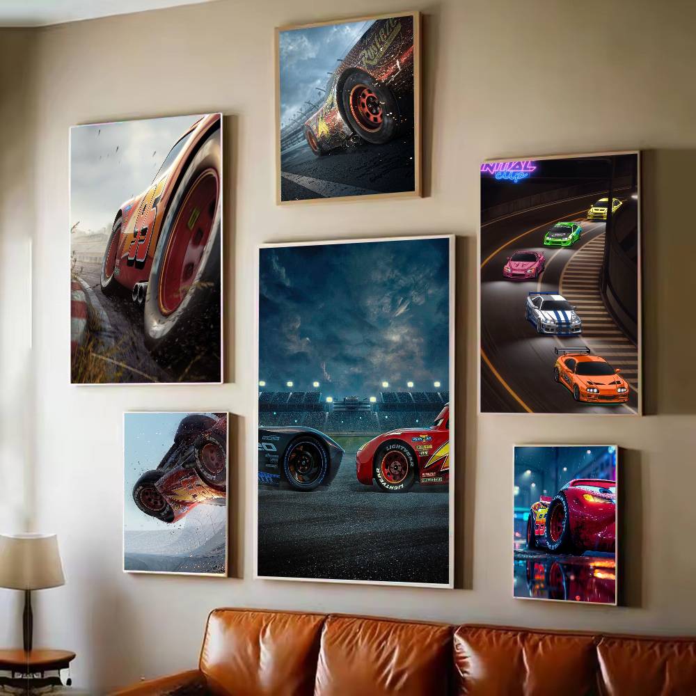 Lighting Mcqueen Decor - Poster Mobil 3 Film Lightning McQueen