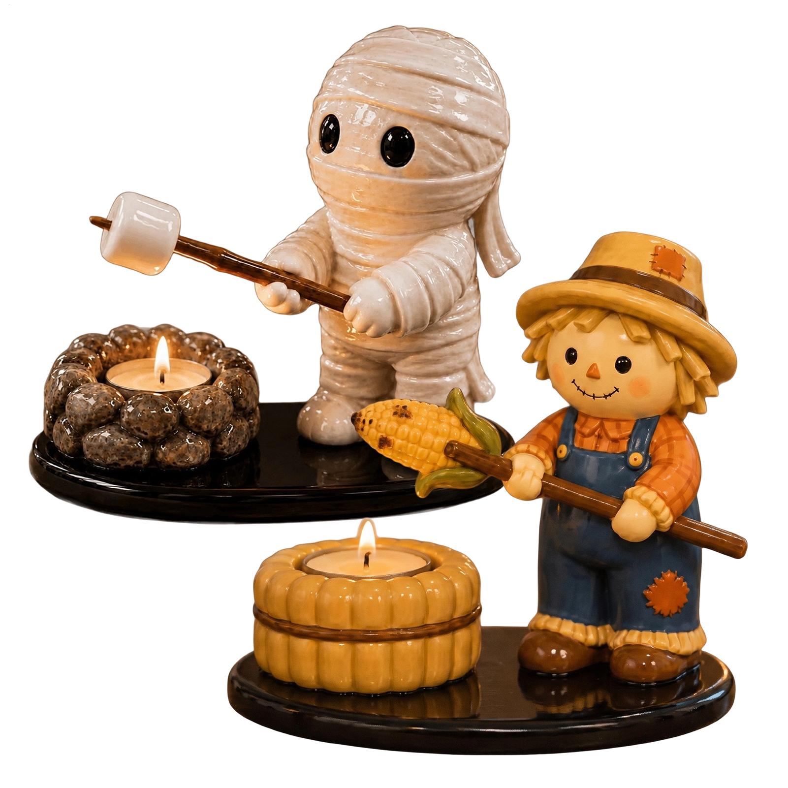 Lighting Decoration Stand - Tempat Lilin Tea Light Resin Lucu