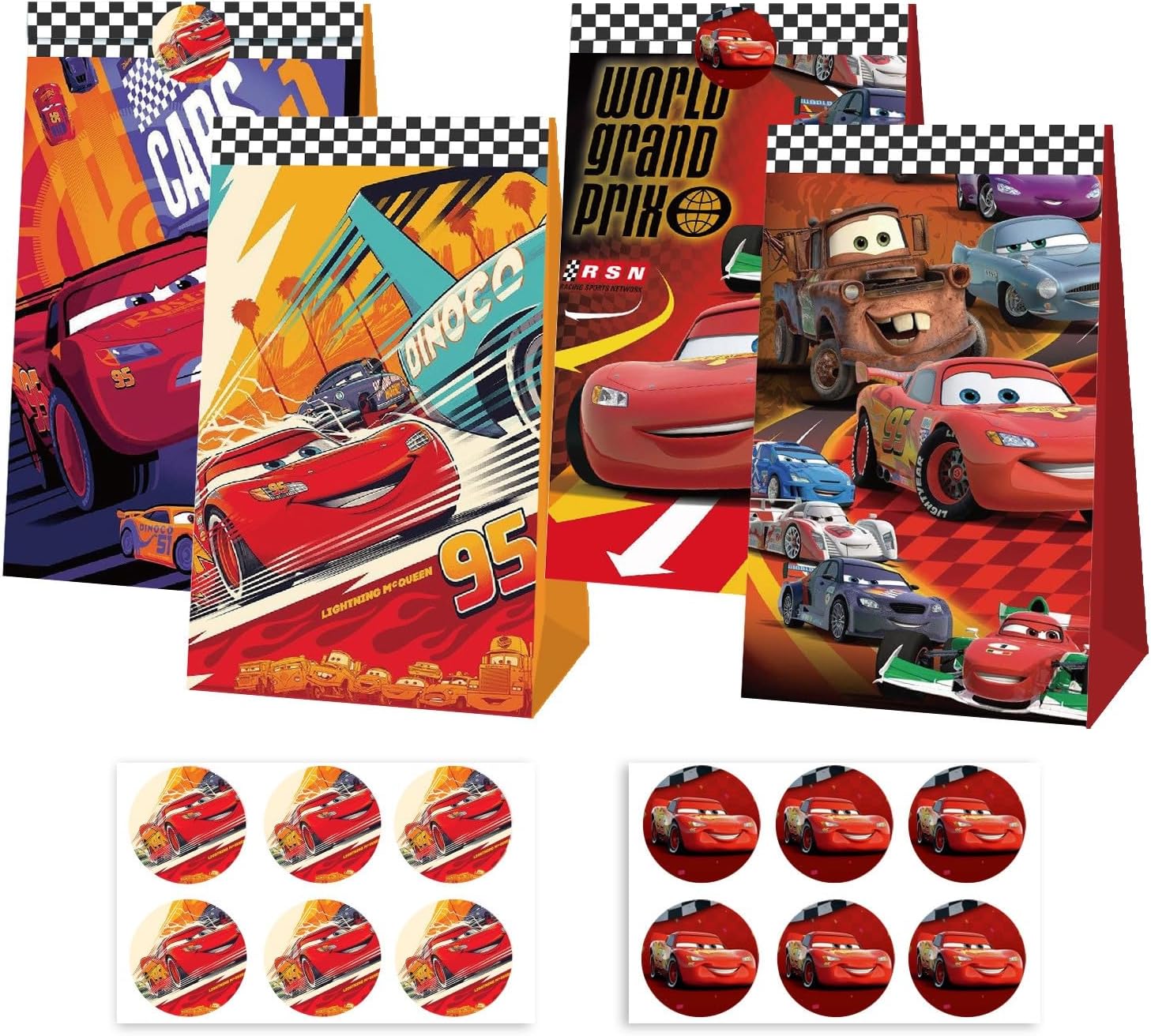 Lighting Mcqueen Decor - Tas Hadiah Pesta Mobil Lucu dengan