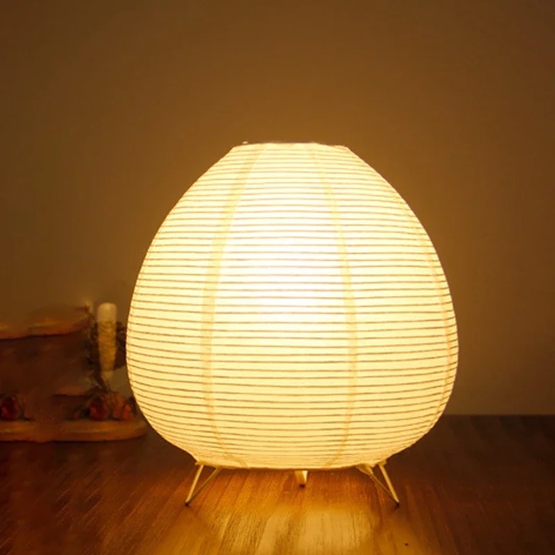 Floor Lamp Tripod - Lampu meja Led lentera kertas beras