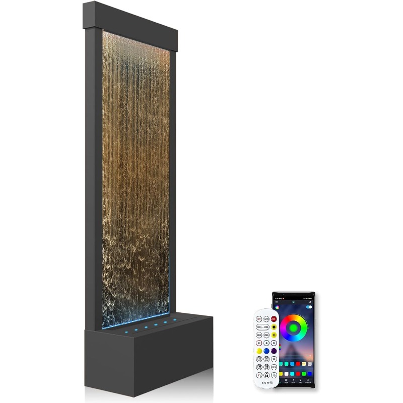 Lighting Decoration Stand - Air Mancur Lantai Modern Minimalis dengan