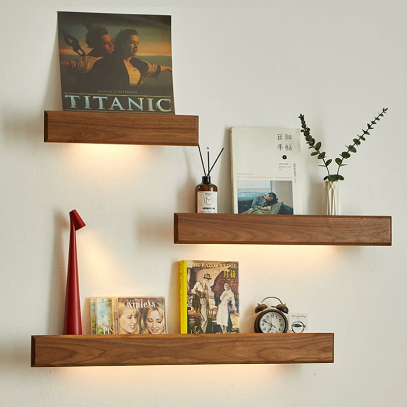 Lighting And Decor Magazine - Rak Dinding Kayu Solid, Organizer Majalah