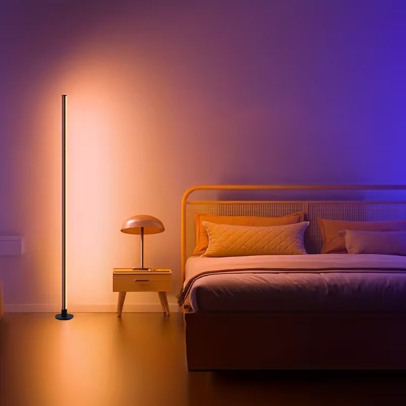 Floor Lamp Tripod - Lampu Lantai Sudut LED RGBIC, Dapat