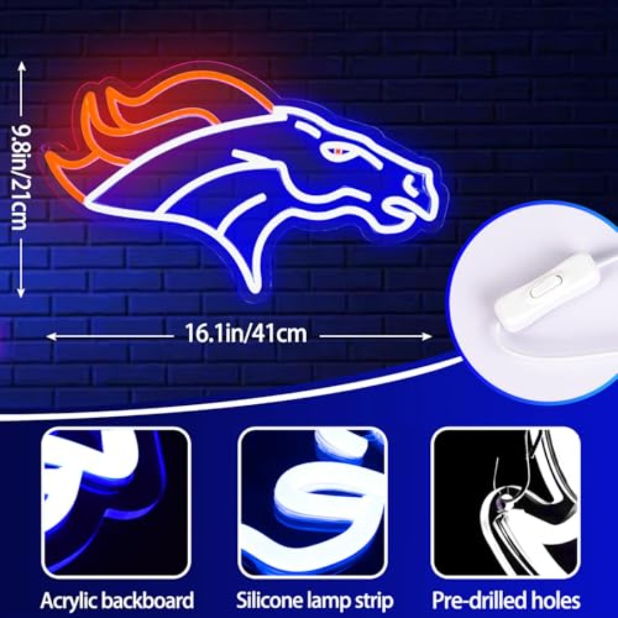 Lampu Neon Sepak Bola untuk De - Garage Lighting Decor ulasan dan harga