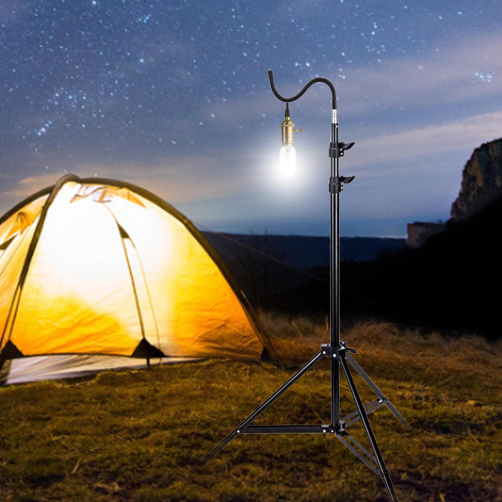 2m Stand Lampu Camping Lipat T - Floor Lamp Tripod ulasan dan harga