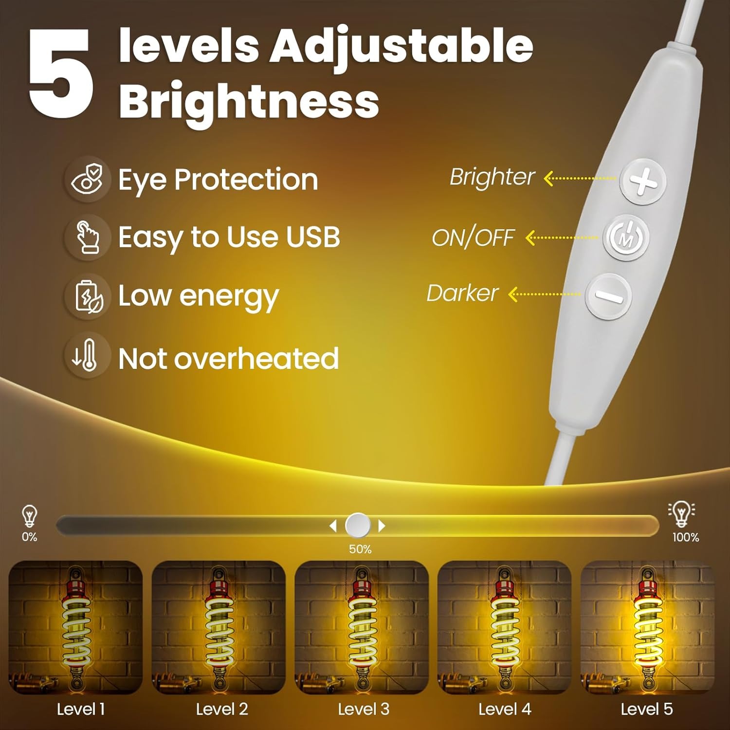 Lampu Neon LED Peredam Kejut U - Garage Lighting Decor ulasan dan harga