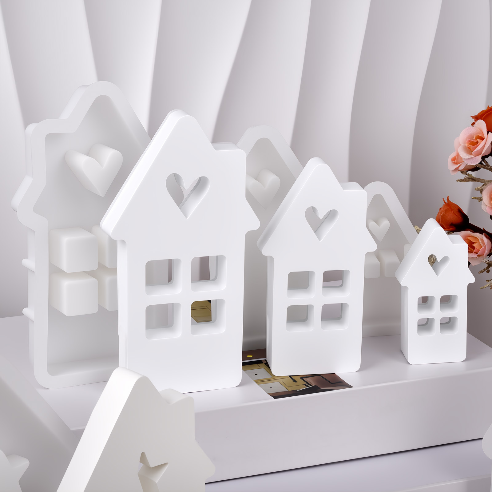 Cetakan Silikon Rumah Hati Bin - Lighting Decor For House ulasan dan harga