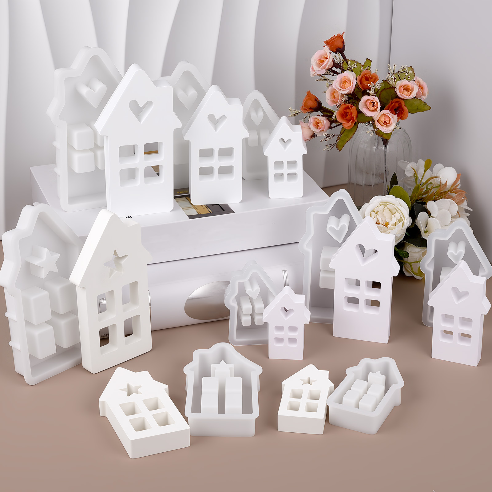 Cetakan Silikon Rumah Hati Bin - Lighting Decor For House ulasan dan harga