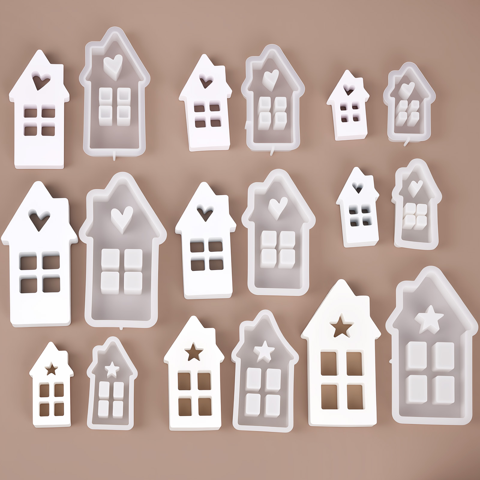 Cetakan Silikon Rumah Hati Bin - Lighting Decor For House ulasan dan harga