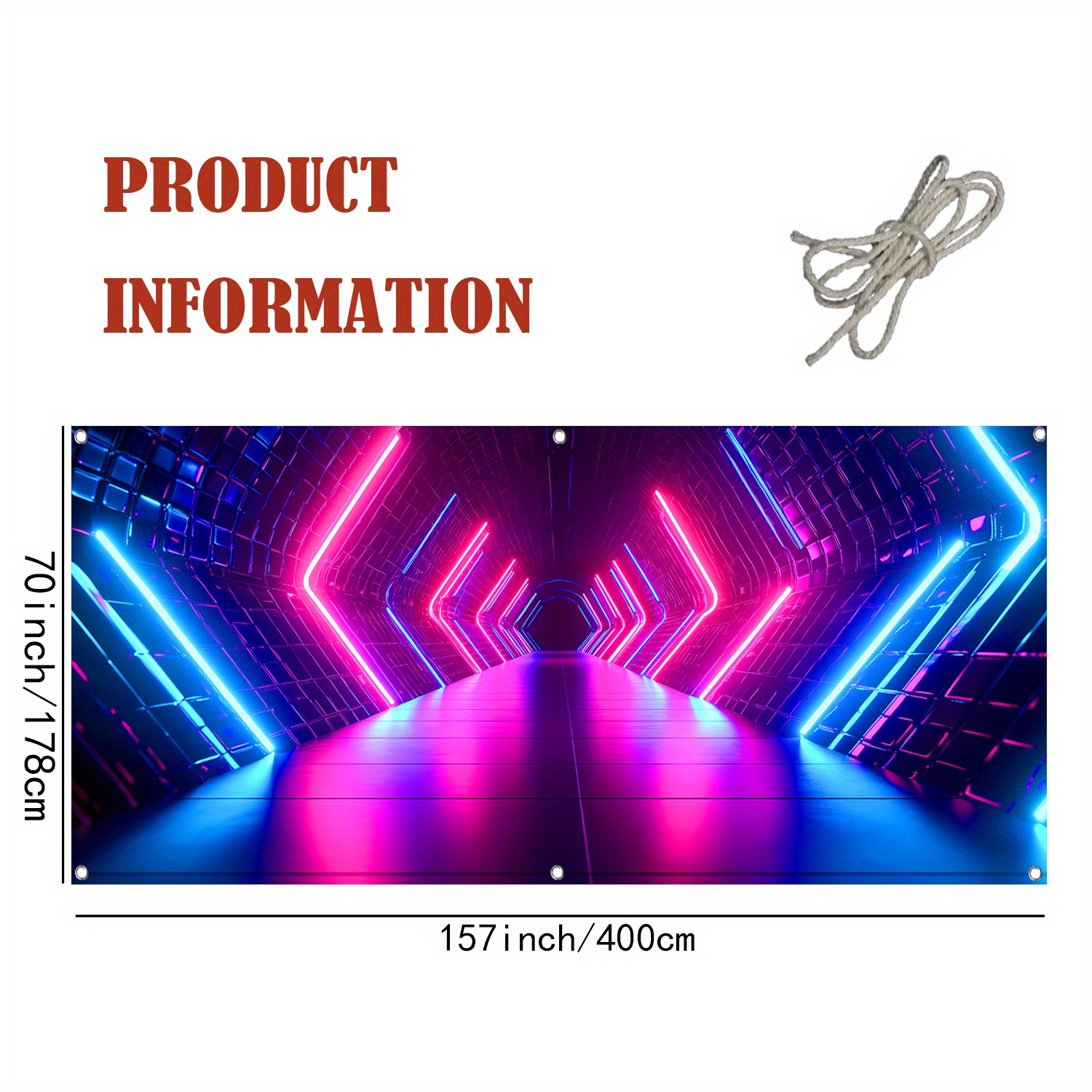 1 PC Terowongan Waktu Kreatif  - Garage Lighting Decor ulasan dan harga