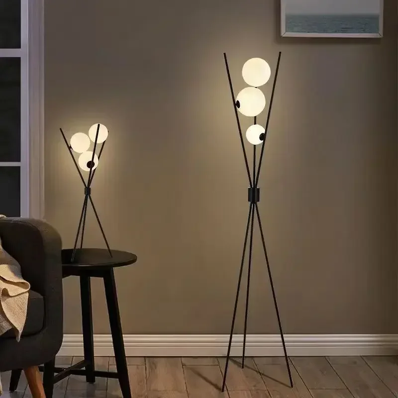 Lampu Lantai Minimalis Modern  - Floor Lamp Tripod ulasan dan harga