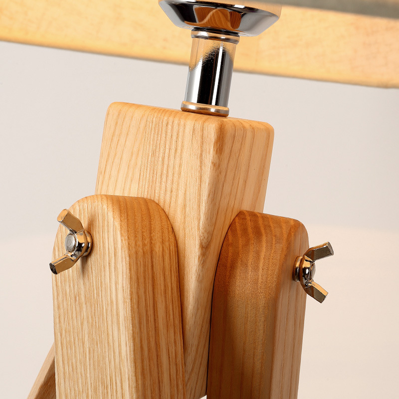 Lampu Lantai Kayu Nordic Lampu - Floor Lamp Tripod ulasan dan harga