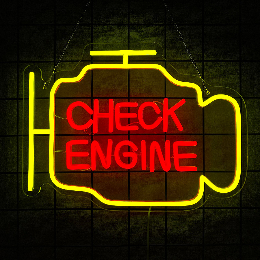 Lampu Neon Check Engine Untuk  - Garage Lighting Decor ulasan dan harga