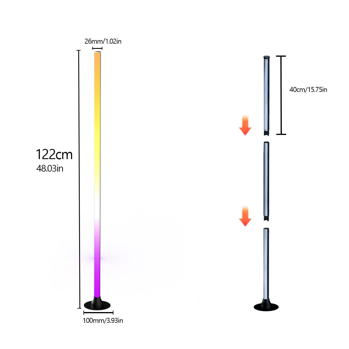 EISSLOLY 1/2PCS Lampu Lantai R - Floor Lamp Tripod ulasan dan harga
