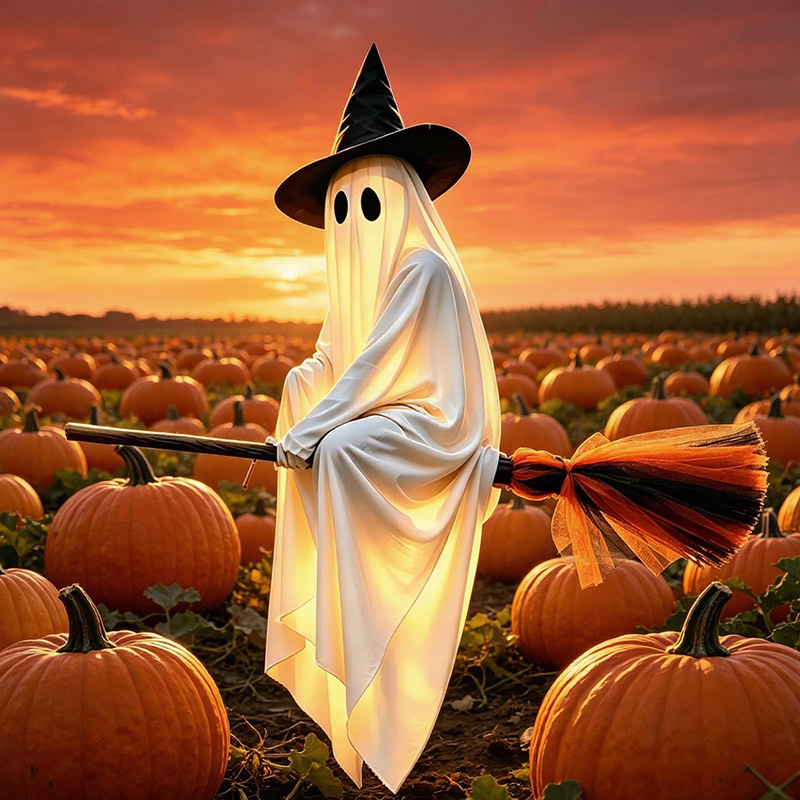 Hiasan Halloween Sapu Terbang  - Lighting Decor For House ulasan dan harga