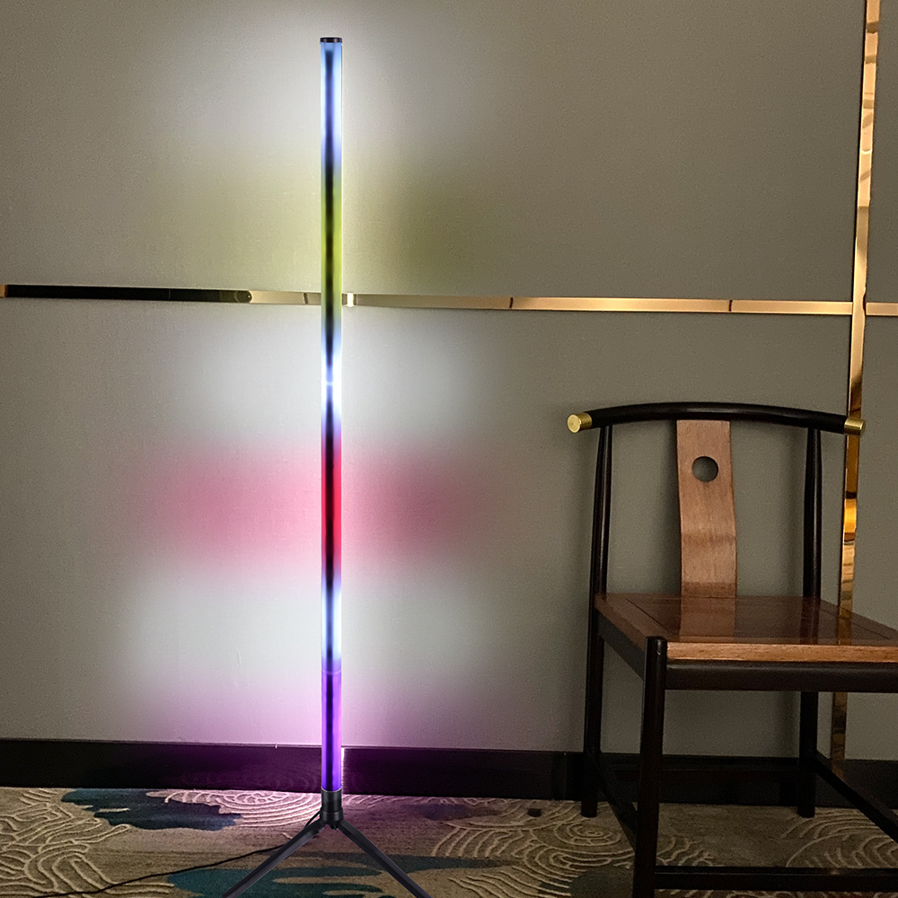 Lampu Lantai LED RGB Kontrol A - Floor Lamp Tripod ulasan dan harga
