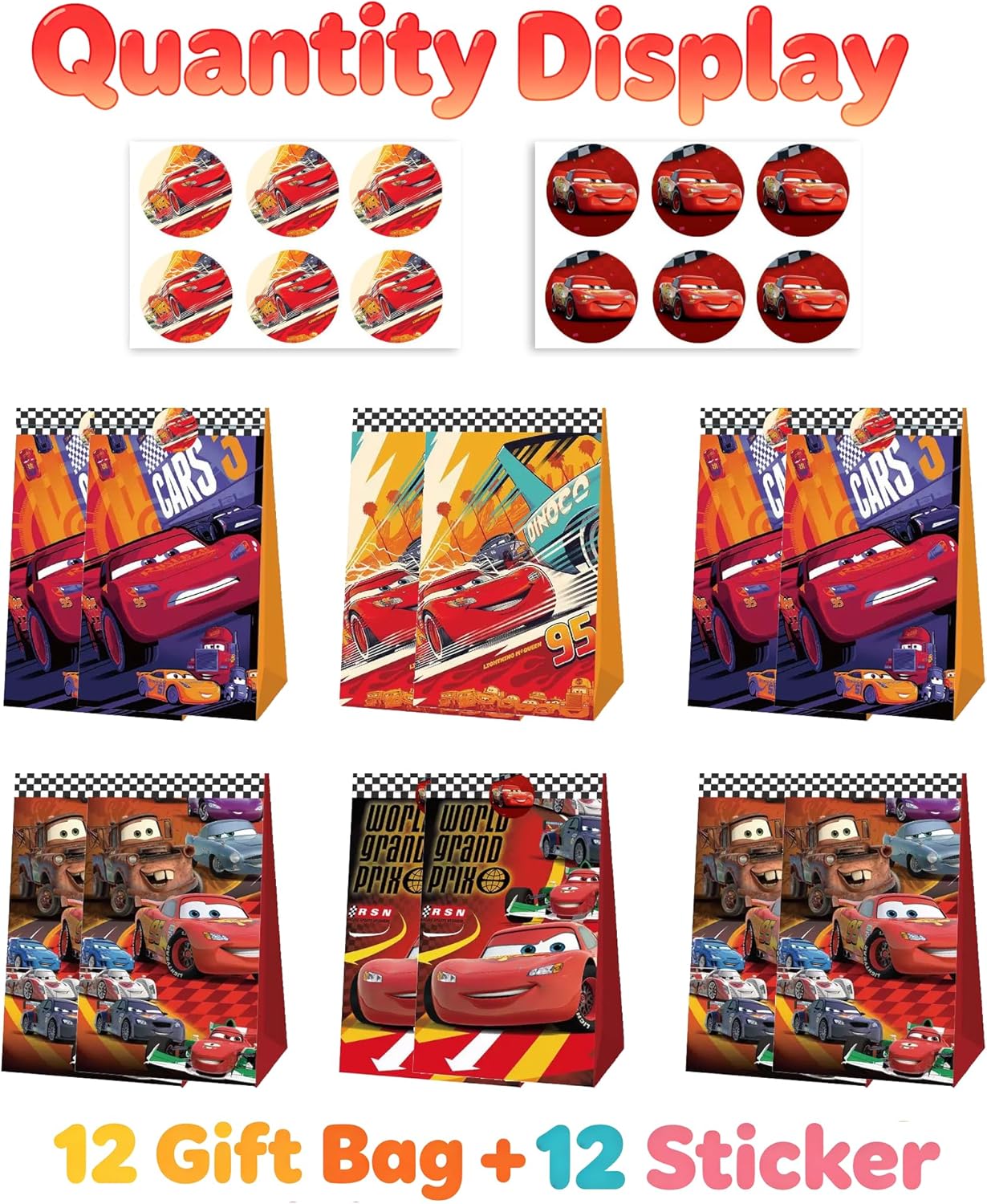 Tas Hadiah Pesta Mobil Lucu de - Lighting Mcqueen Decor ulasan dan harga