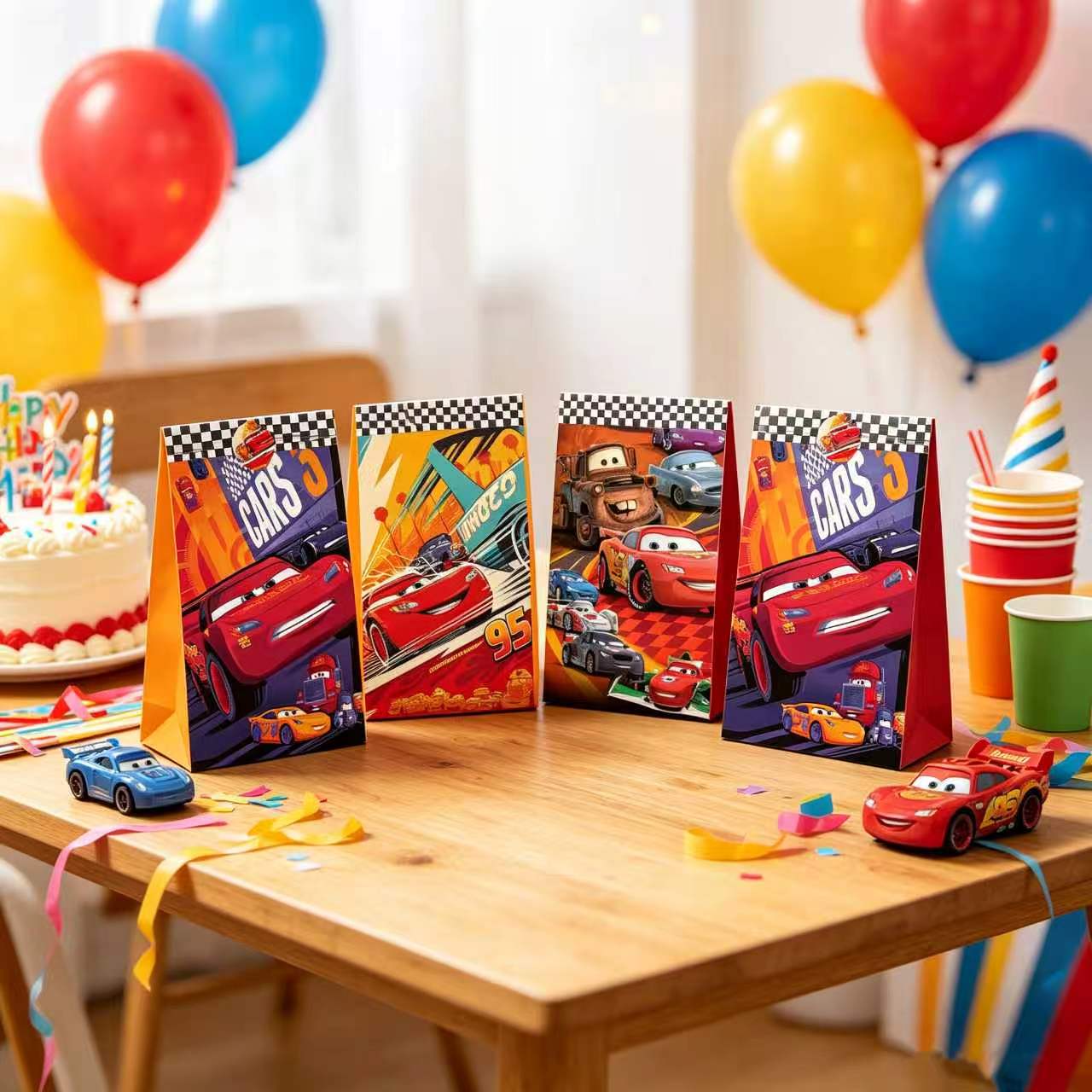 Tas Hadiah Pesta Mobil Lucu de - Lighting Mcqueen Decor ulasan dan harga