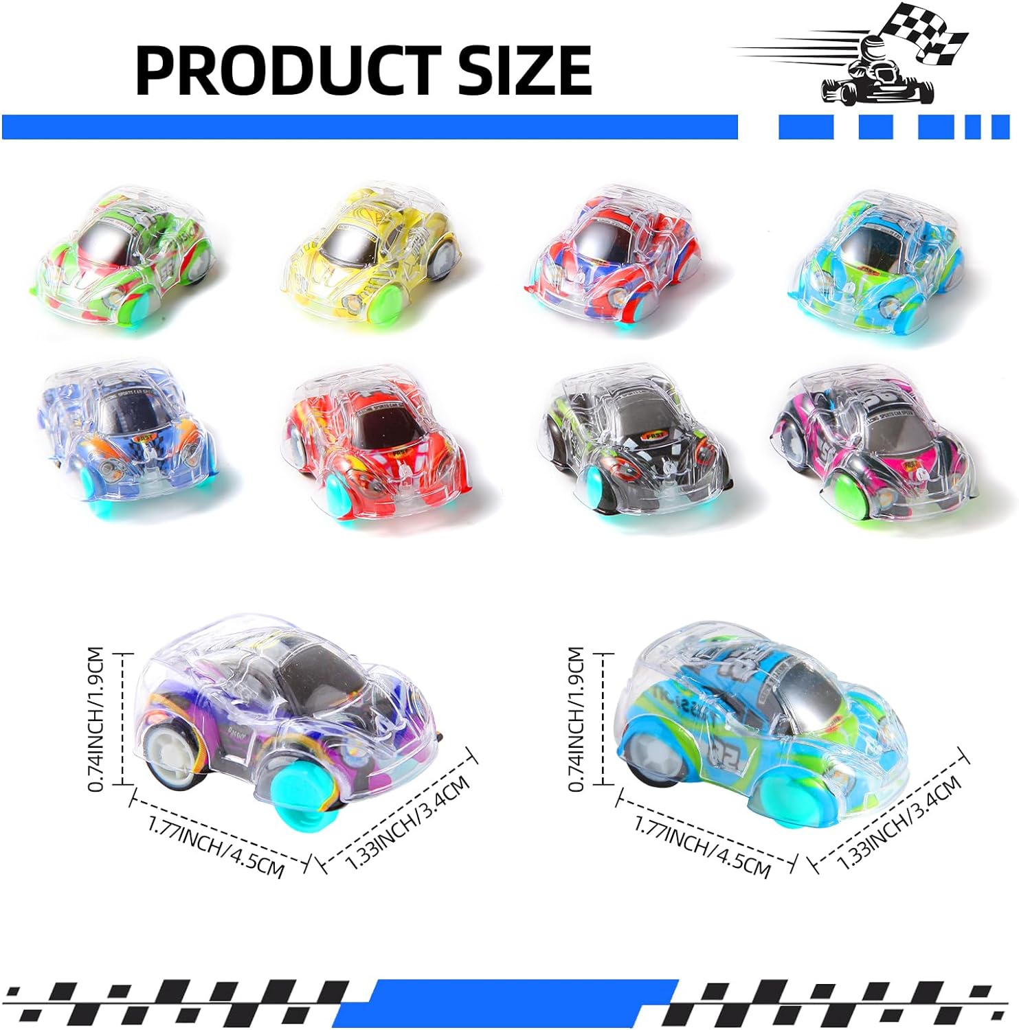 Set mobil tarik mundur Mini 12 - Lighting Mcqueen Decor ulasan dan harga