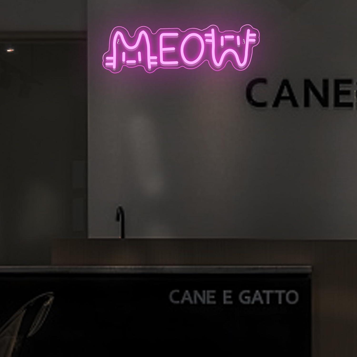 Lampu Neon LED Meow Bertenaga  - Lighting Decor For House ulasan dan harga