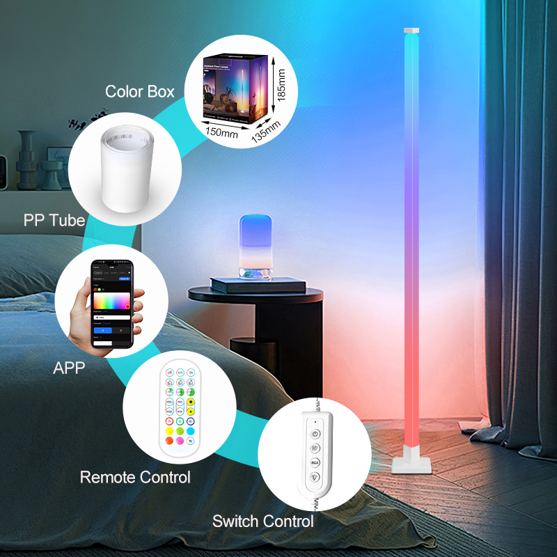 Lampu Lantai LED Pintar RGB ya - Lighting Decoration Stand ulasan dan harga
