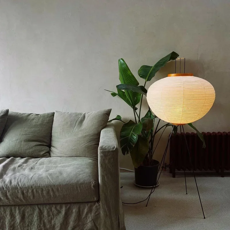 Lampu Lantai Kertas Beras Akar - Floor Lamp Tripod ulasan dan harga