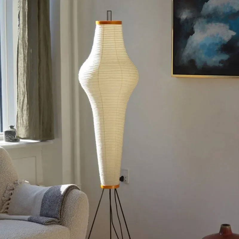 Lampu Lantai Kertas Beras Akar - Floor Lamp Tripod ulasan dan harga