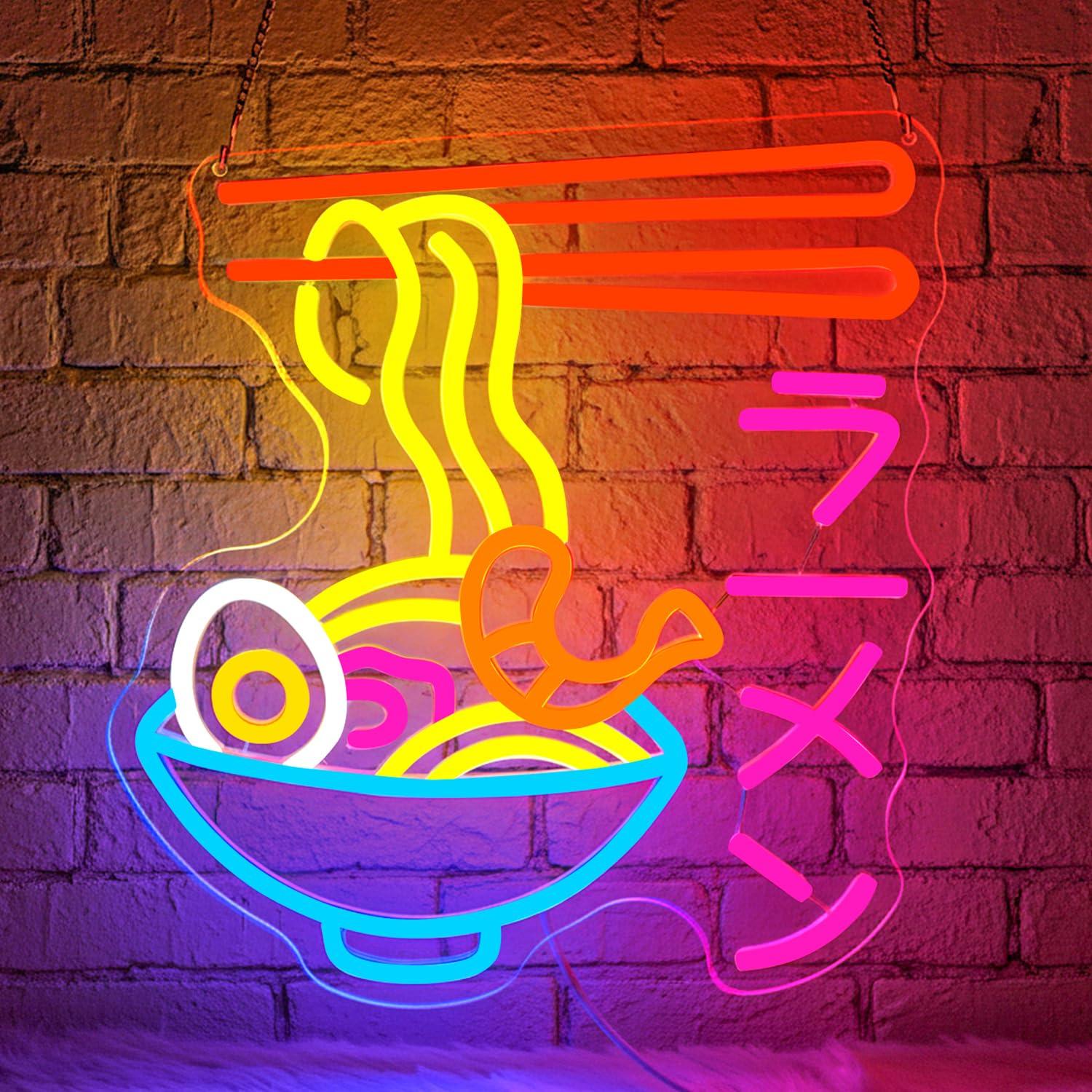Lampu Neon LED Ramen Neon Sign - Lighting Decor In Room ulasan dan harga