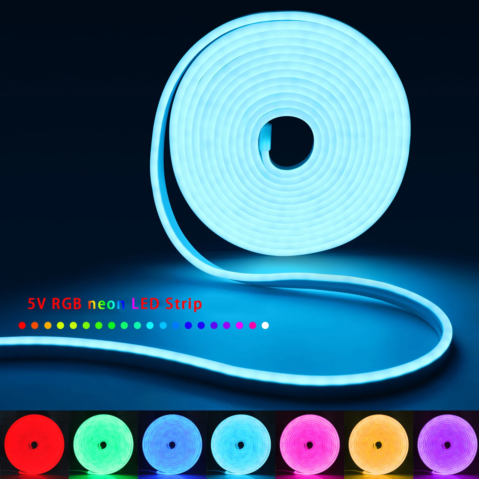 Lampu Strip LED Neon RGB 1-5m  - Lighting Decor In Room ulasan dan harga
